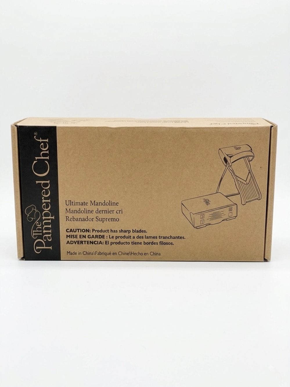 Pampered Chef Ultimate Mandoline Slicer Complete With All 4 Blades #1109 EUC
